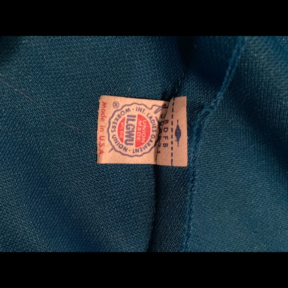 1970s Leslie Fay Blue Long Stretch Knit Maxi Dress - Picture 15 of 15